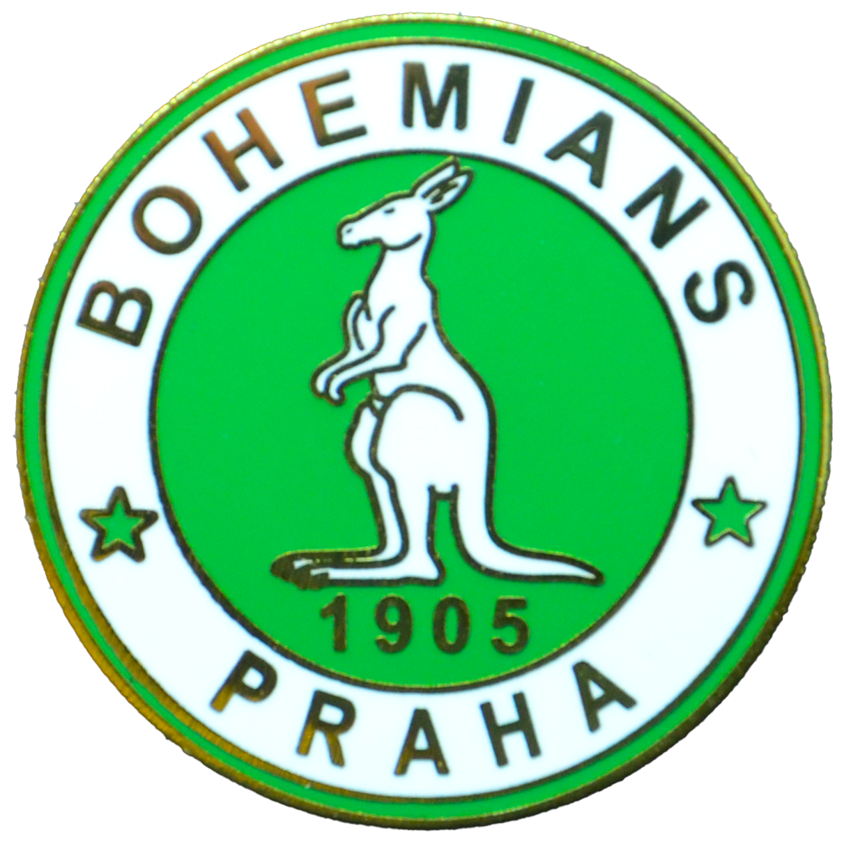 5609-odznak pin bily klokan bily kruh bohemians